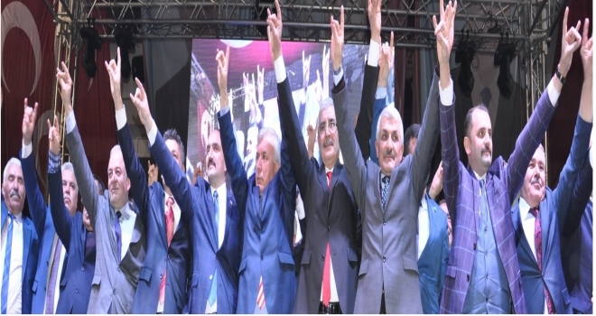 Milliyetçi Hareket Partisi`nin (MHP) belediye başkan adayları düzenlenen programla tanıtıldı