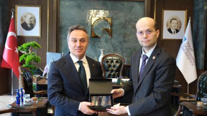 Medeni Kanun Sempozyumu Öncesi Rektör Yılmaz’a Ziyaret