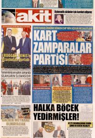 Yeni Akit Gazetesi Gazete Manşeti
